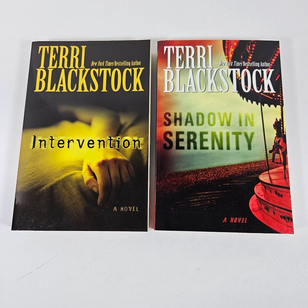Terri Blackstock Intervention &‎ Shadow In Serenity Christian Fiction Suspense